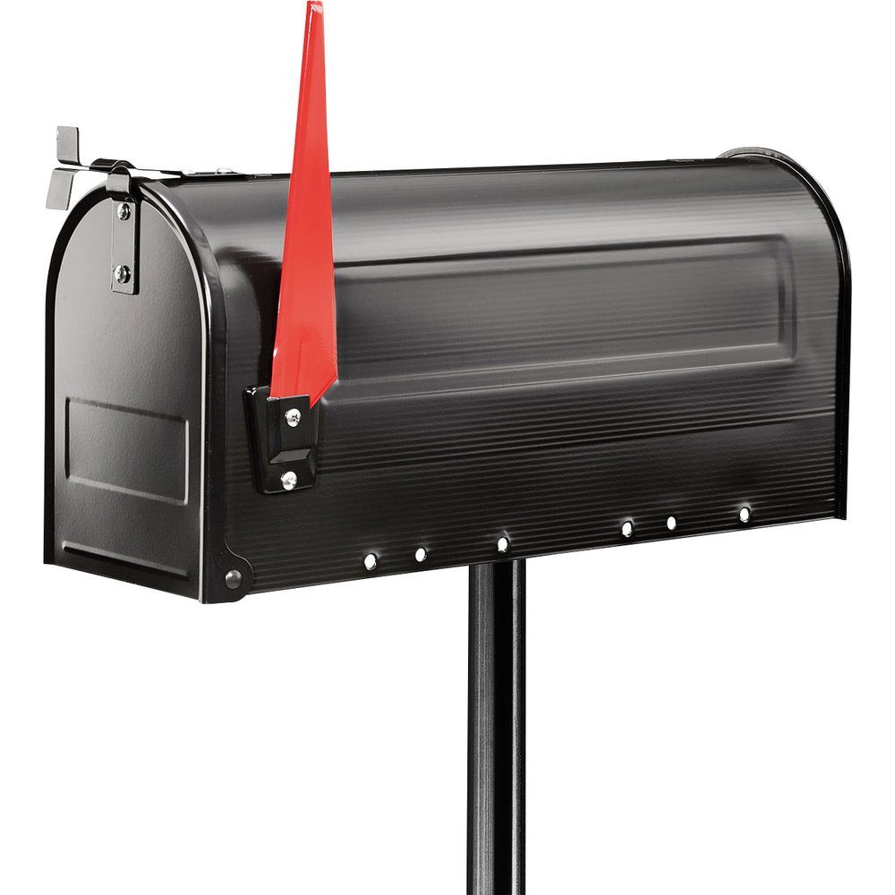 Burg Wächter Briefkasten Burg Wächter 18650 US-PFOSTEN 893 Stützpfosten Stahl Schwarz