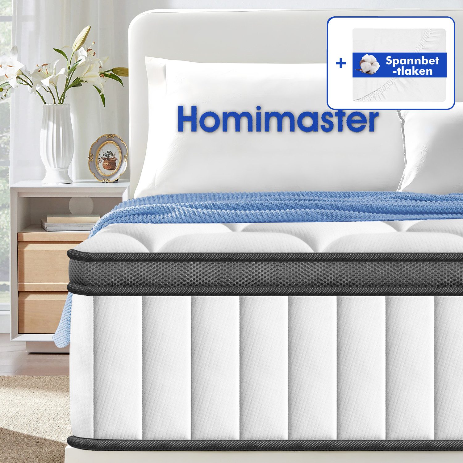 Taschenfederkernmatratze Matratze,7 Zone Federkernmatratze,Matratze 90x200/ günstig online kaufen