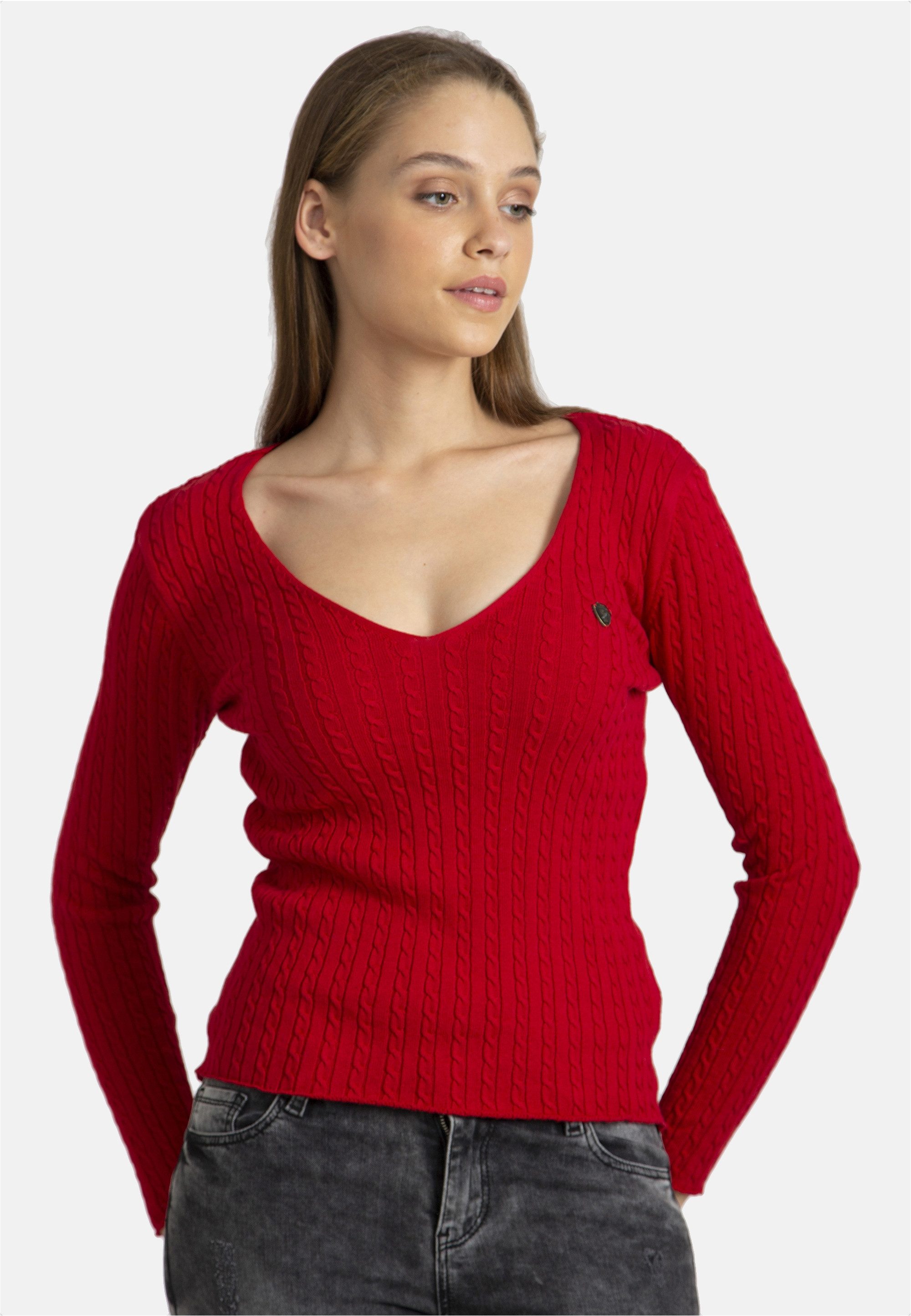SIR RAYMOND TAILOR V-Ausschnitt-Pullover "Athena" in klassischem Design günstig online kaufen