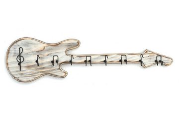 DanDiBo Schlüsselbrett Schlüsselbrett Holz Handmade 96107 Gitarre Schlüsselboard Schlüsselhaken Schlüsselleiste Schlüsselkasten