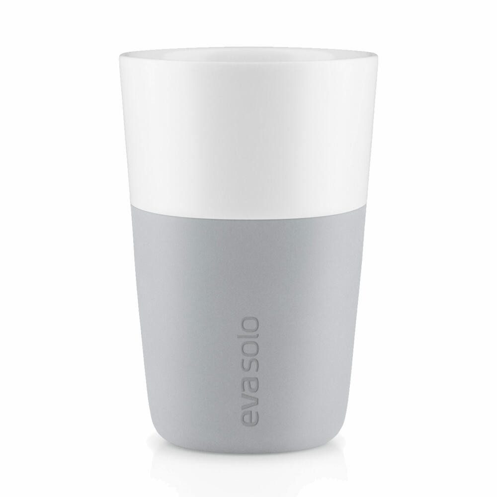 Becher Caffé Latte Marmor Grau 360 ml 2er Set