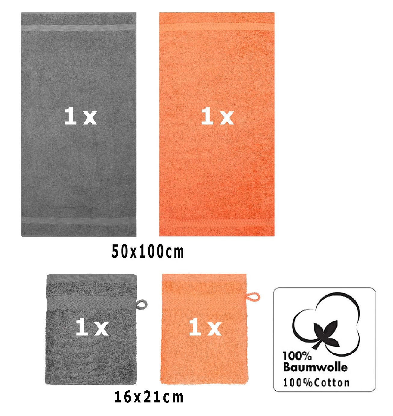 Betz Handtuch Set 4 TLG. Handtuch günstig online kaufen