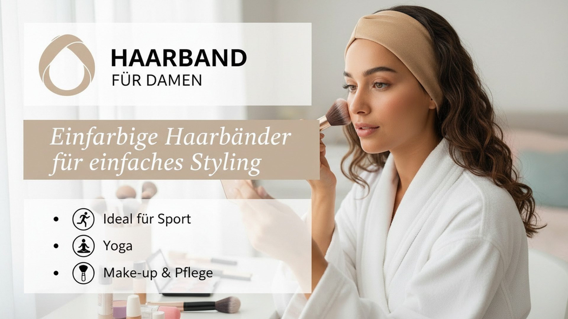 LK Trend & Style Haarband für Damen uni Farben schnelles cooles Syling, Stirnband für Sport, Yoga, Styling und Alltag, Set-Preis bei 2 Stück nach Verfügbarkeit, weiches griffiges Tuch