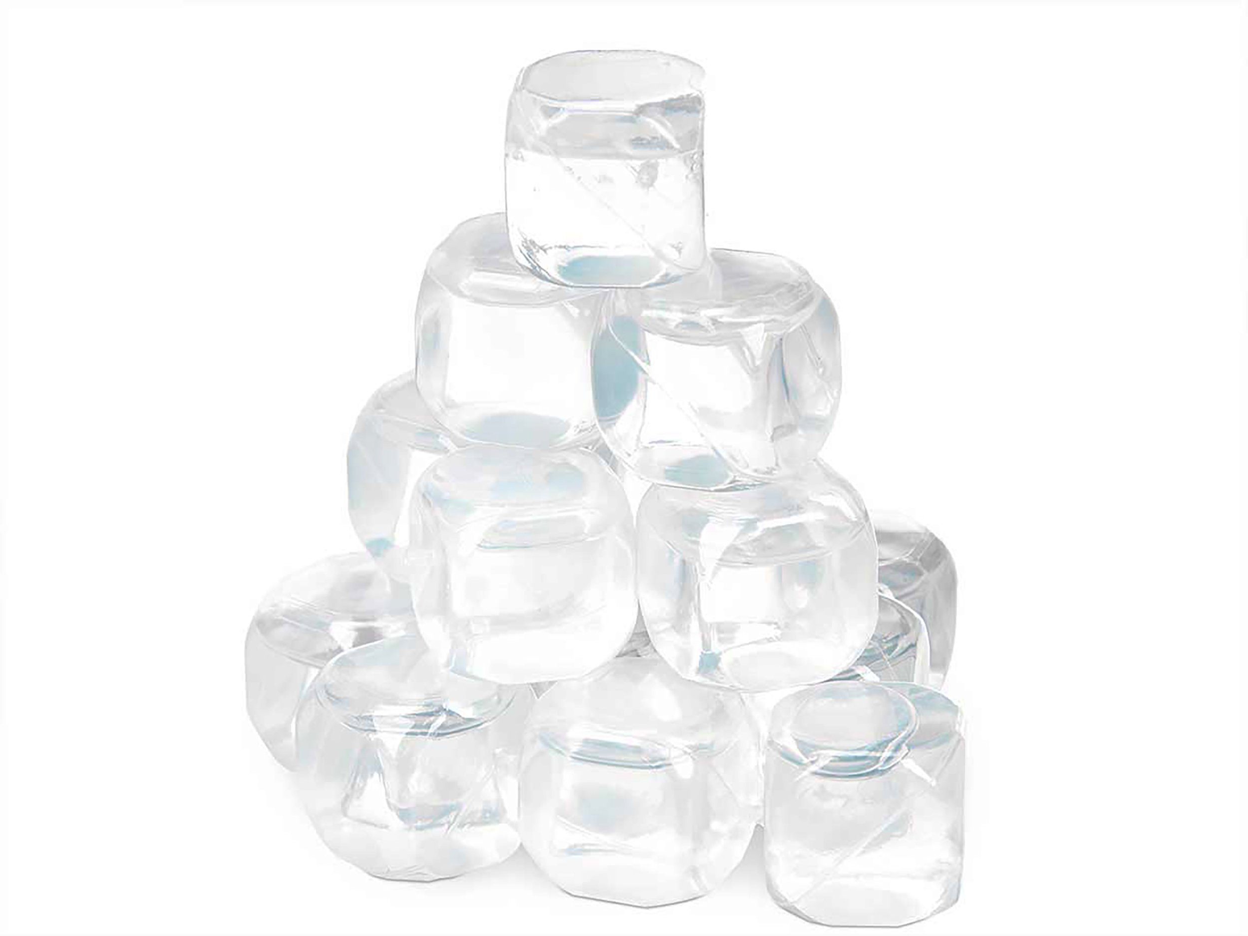 Eiswürfel-Steine 18x EISWÜRFEL Set Wiederverwendbar Kunststoff Kühlstein Weinkühler 36