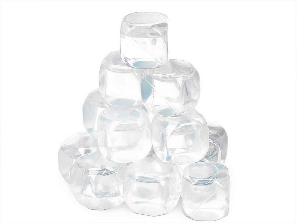 Leknes Eiswürfel-Steine 18x EISWÜRFEL Set Wiederverwendbar Kunststoff  Kühlstein Weinkühler 36, Kühlsteine Kühlwürfel Kühlwürfel Getränk Eisformen  Eis Cube Würfel