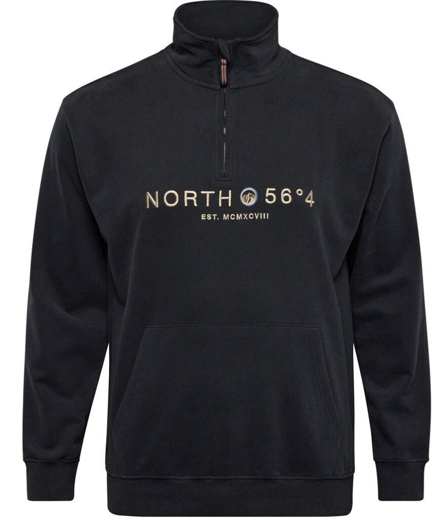 north 56 4 Strickpullover Halpzip Sweatshirt günstig online kaufen