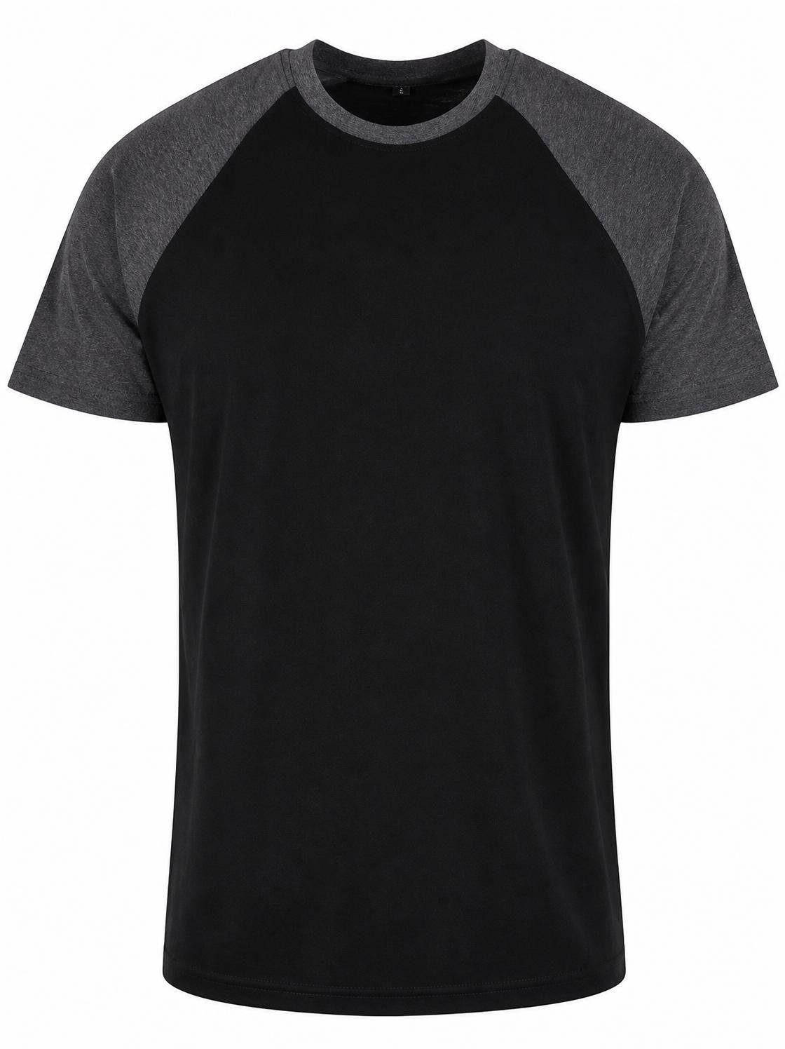 Build Your Brand Rundhalsshirt Raglan Contrast Herren T-Shirt
