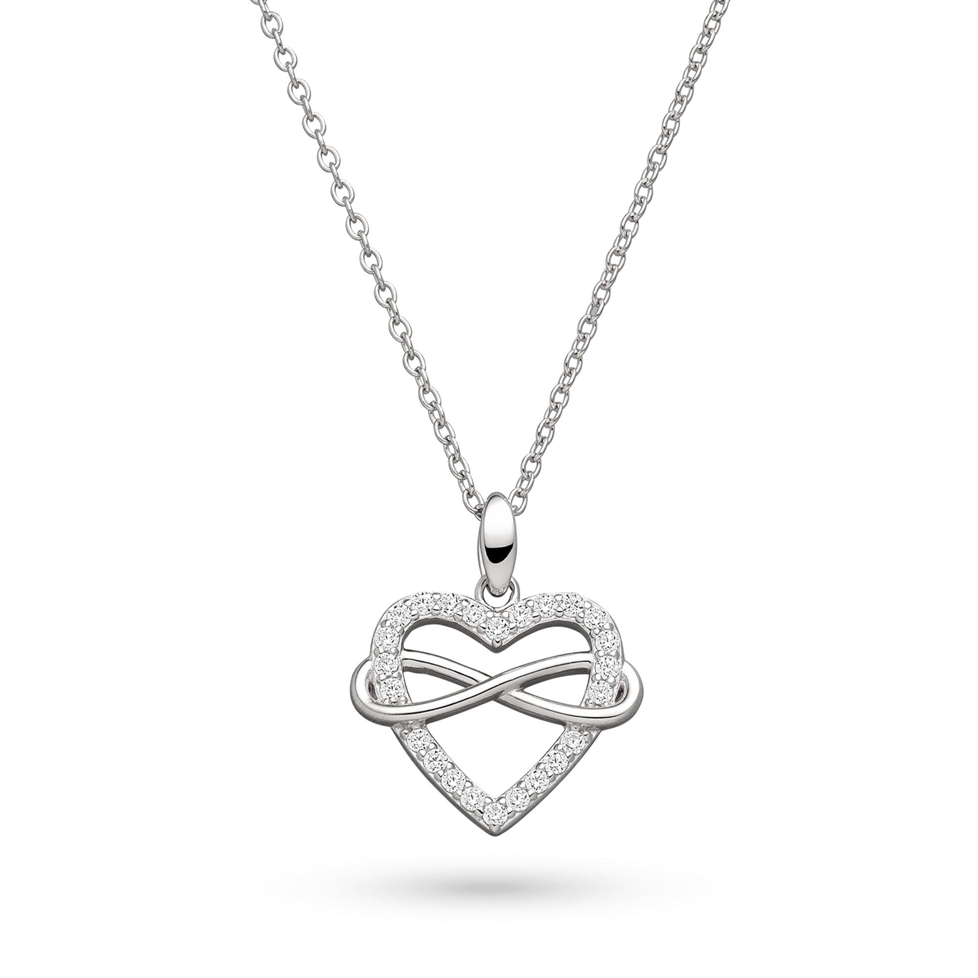 s.Oliver Kette mit Anhänger Infinity Heart 925er Sterlingsilber