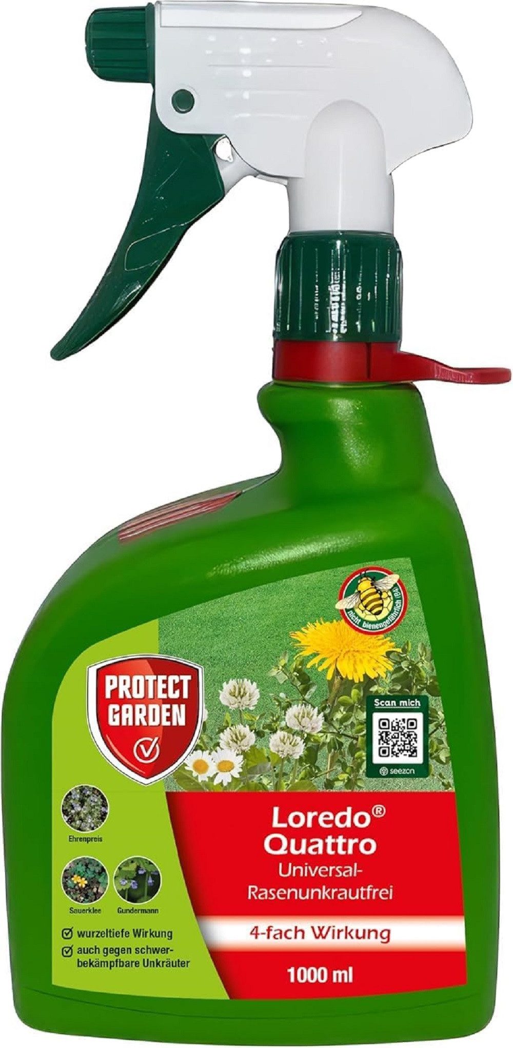 Protect Garden Unkrautbekämpfungsmittel Protect Garden Universal-Rasenunkrautfrei Loredo 1 Liter Sprüher