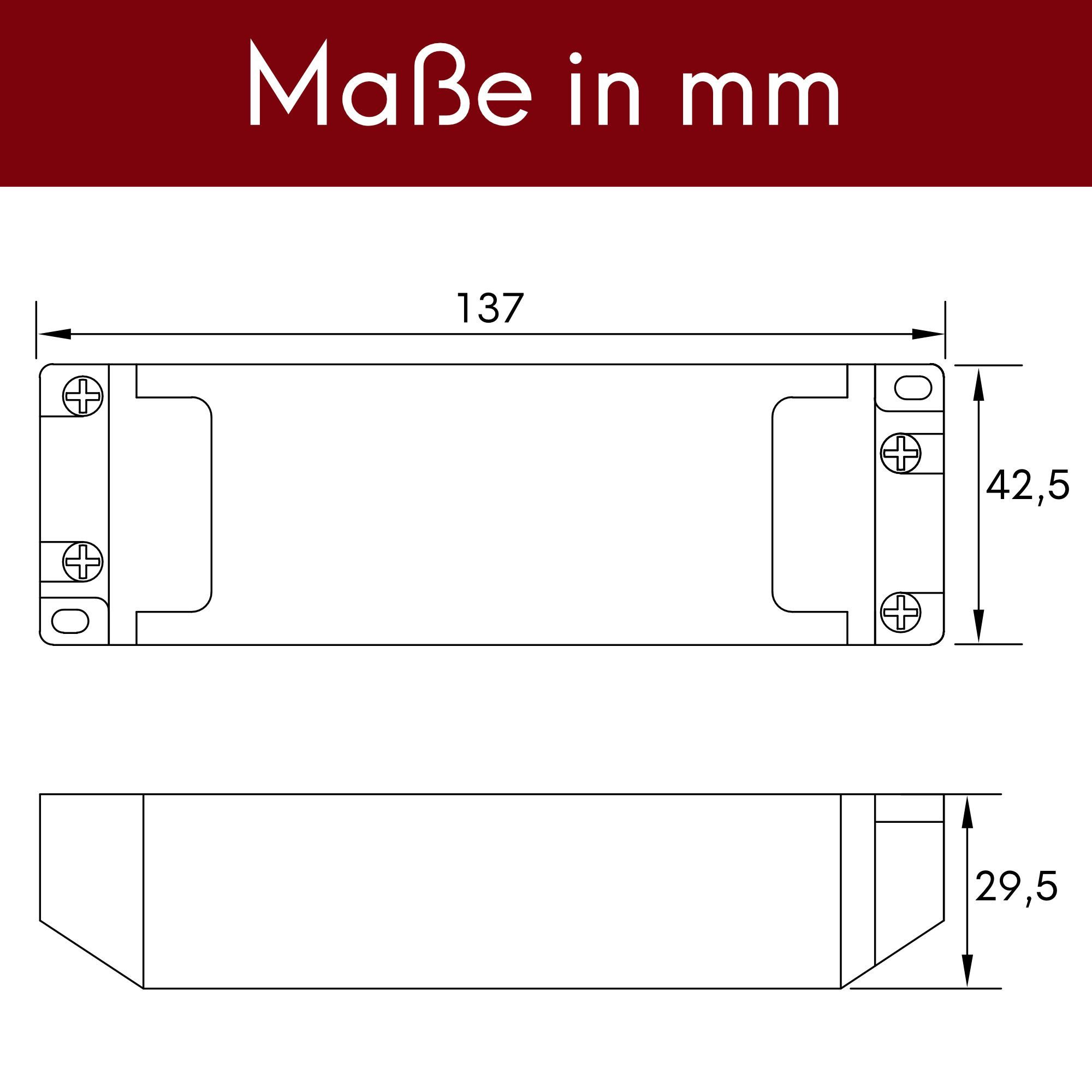 kalb Lineara Netzteil 40W 24VDC Flachnetzteil mit Anschlusskabeln Netzteil