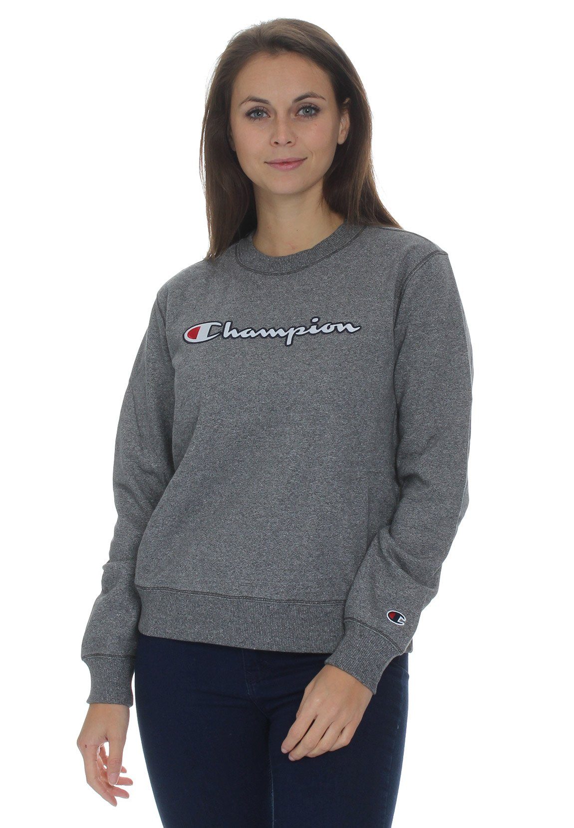 Champion Sweater Champion Crew-Neck Damen 113190 F20 EM526 Grau meliert