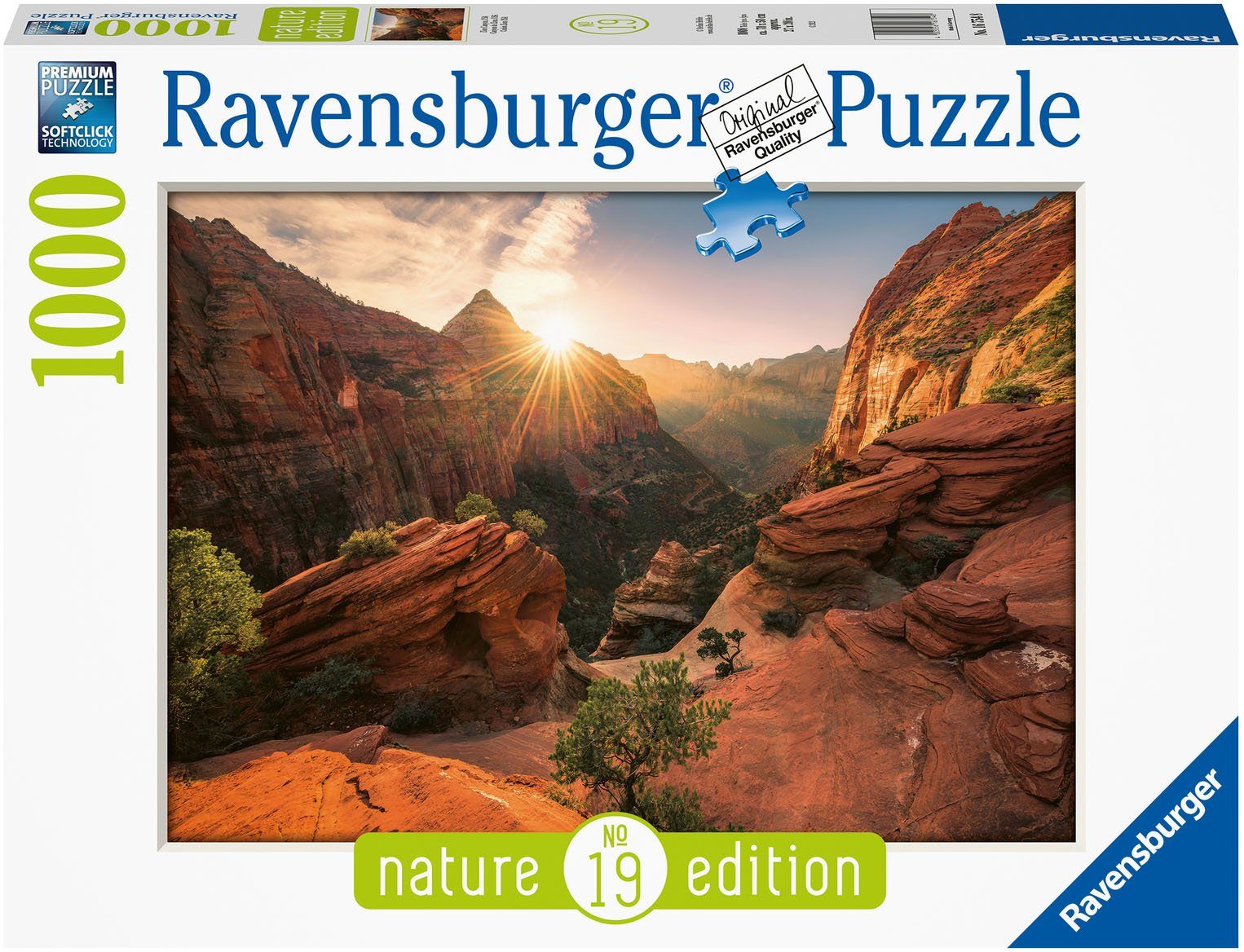 weltweit; 1000 USA, Germany in - Puzzle Zion Made Wald Ravensburger Puzzleteile, schützt Canyon FSC® -