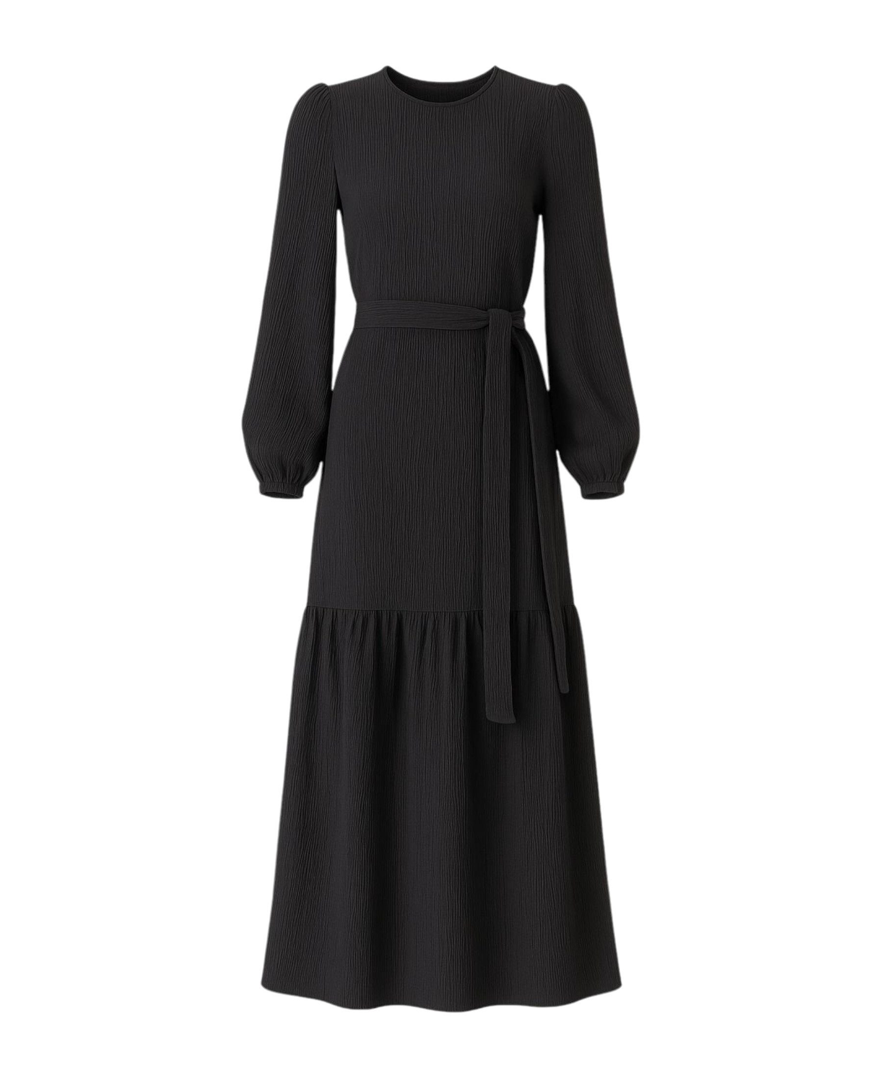 fashionshowcase Maxikleid Damen Crinkle Kleid mit günstig online kaufen