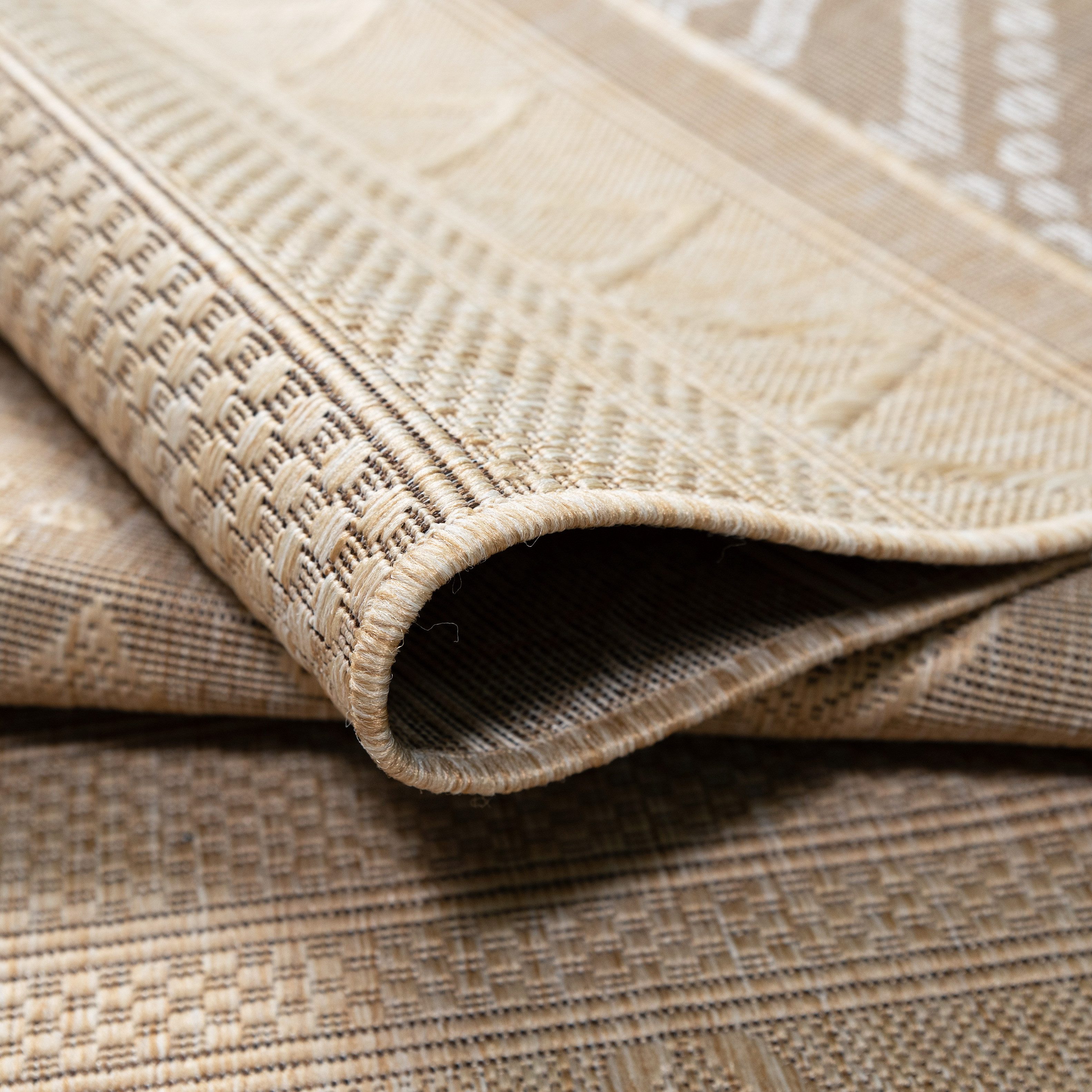 OTTO home Teppich Toronto auch als Läufer erhältlich, rechteckig, Höhe: 3 mm, In- und Outdoor geeignet, Sisal-Optik, Wetterfest & UV-beständig, Boho – Bild 5 von 5