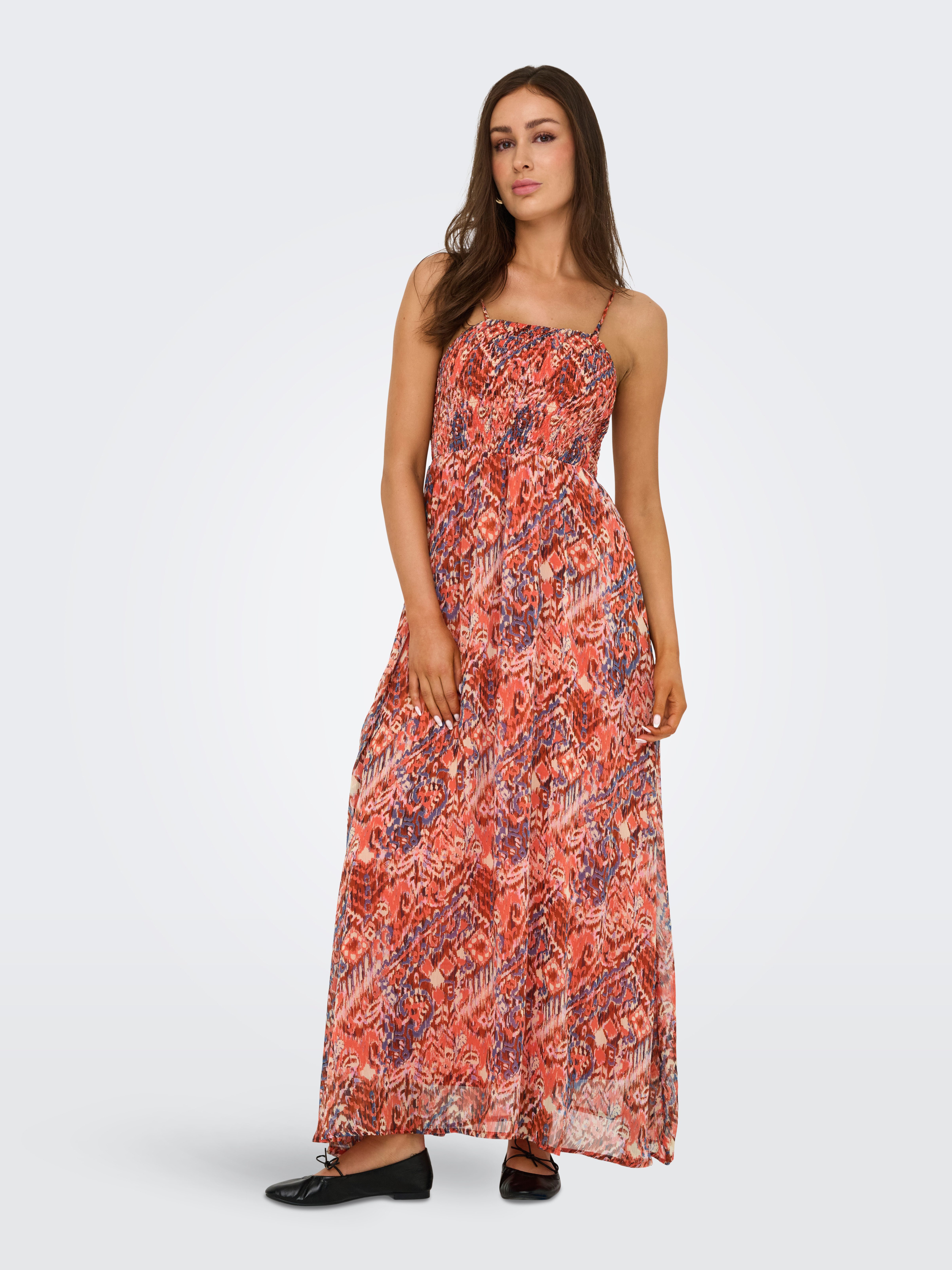 ONLY Maxikleid ONLELENA VIKKI LIFE STRAP ANK DRESS WVN Sommerkleid