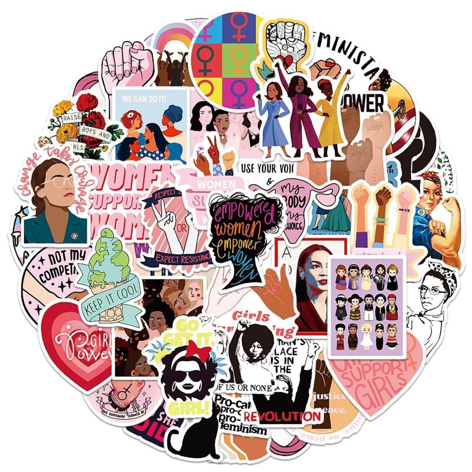 LuxusKollektion Aufkleber Aufkleber Girl Power Vinyl wasserdicht Laptop Girl Power 50