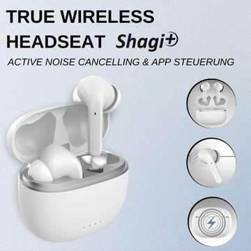 fontastic TWS In-Ear Kopfhörer Shagi+ mit ANC, APP Steuerung Bluetooth-Kopfhörer