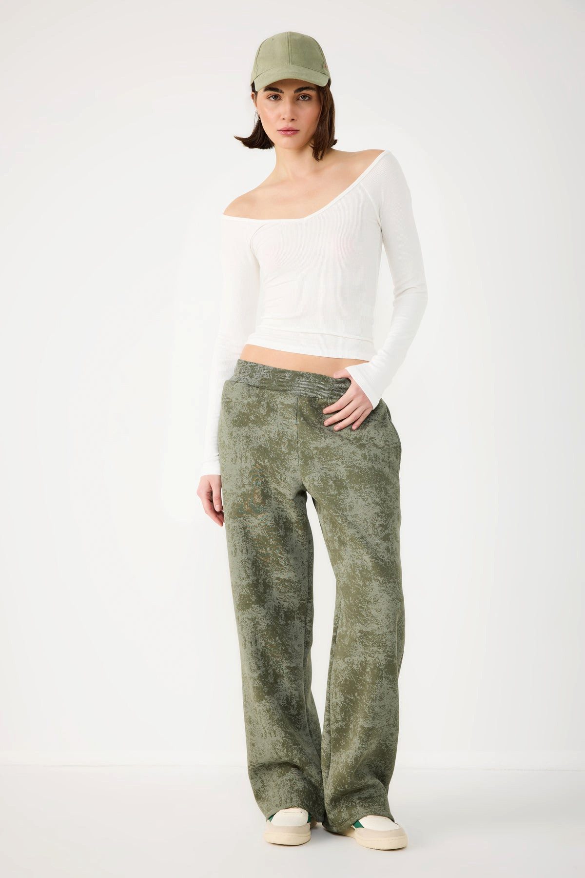 No Matter What Sweatponcho Bequeme Hose aus Baumwolle mit gebürstetem Effek günstig online kaufen