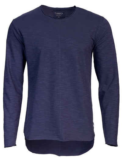 DAILY´S Langarmshirt KAYNE: Herren Longsleeve mit Leinenstruktur aus Biobaumwolle