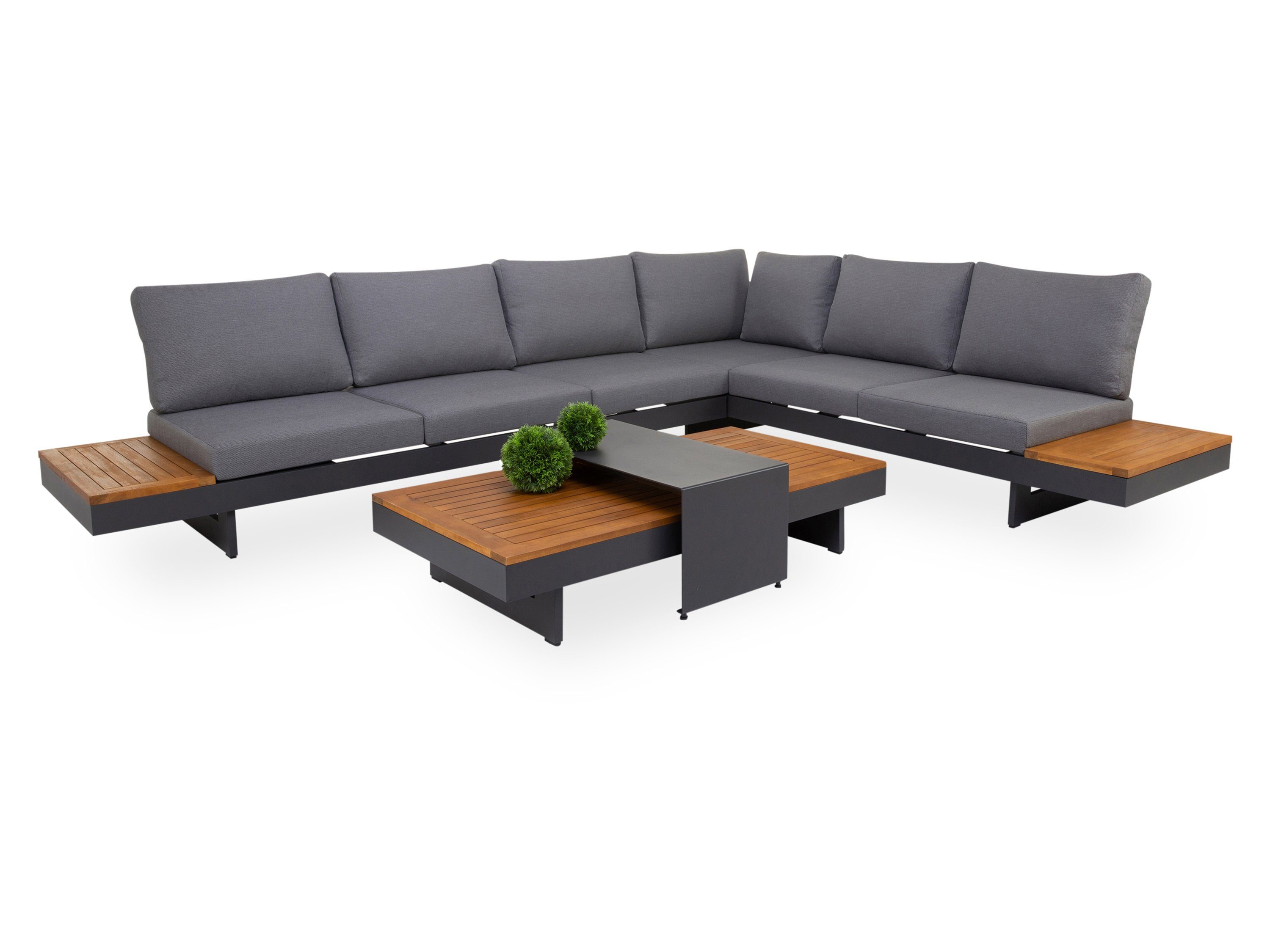 SANSIBAR Living GartenloungeSet LoungeSet SANSIBAR BREMEN grau