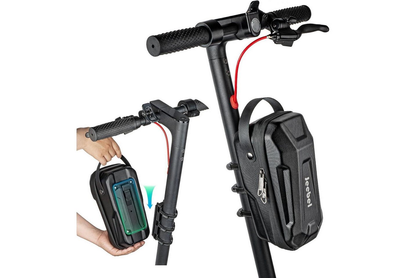 LuxusKollektion Fahrradständer Scooter Lenkertasche wasserdicht Elektroroller Kopfgriff Vorne