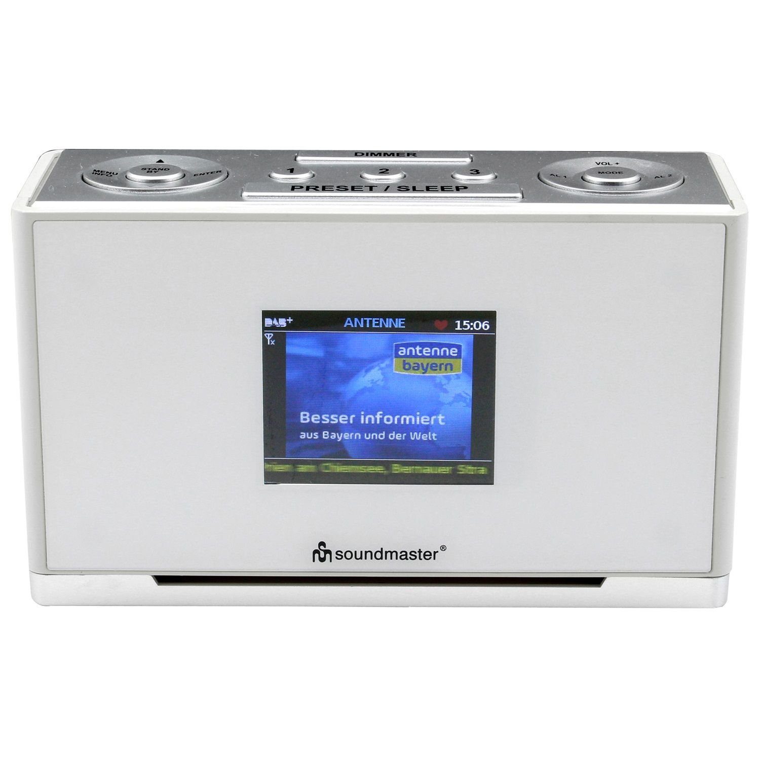 UR240WE Soundmaster Digitalradio (DAB+, Uhrenradios FM) (DAB)