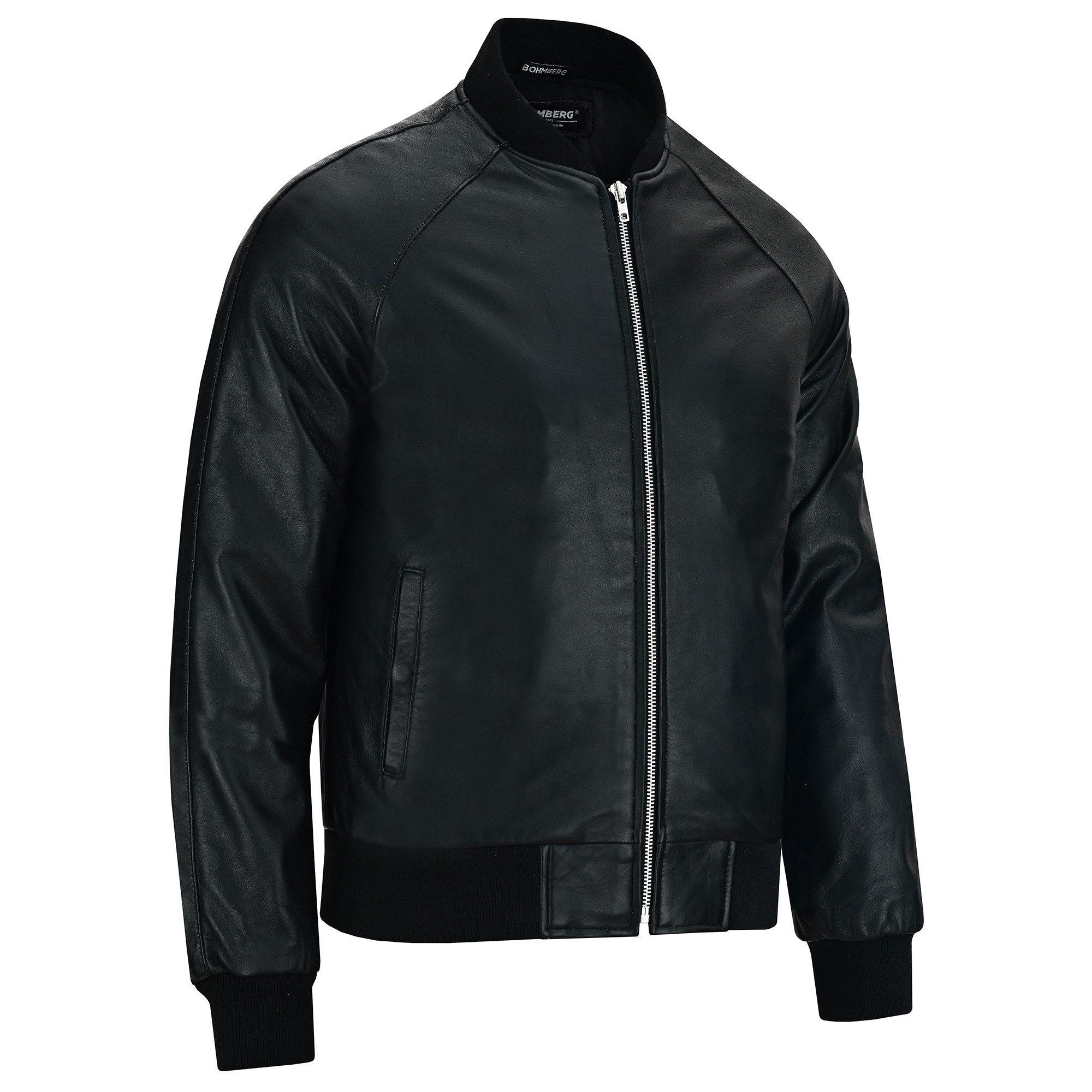 BOHMBERG Lederjacke KAORI Herren Bomberjacke Übergangsjacke aus edlem Lammnappa – Bild 4 von 5