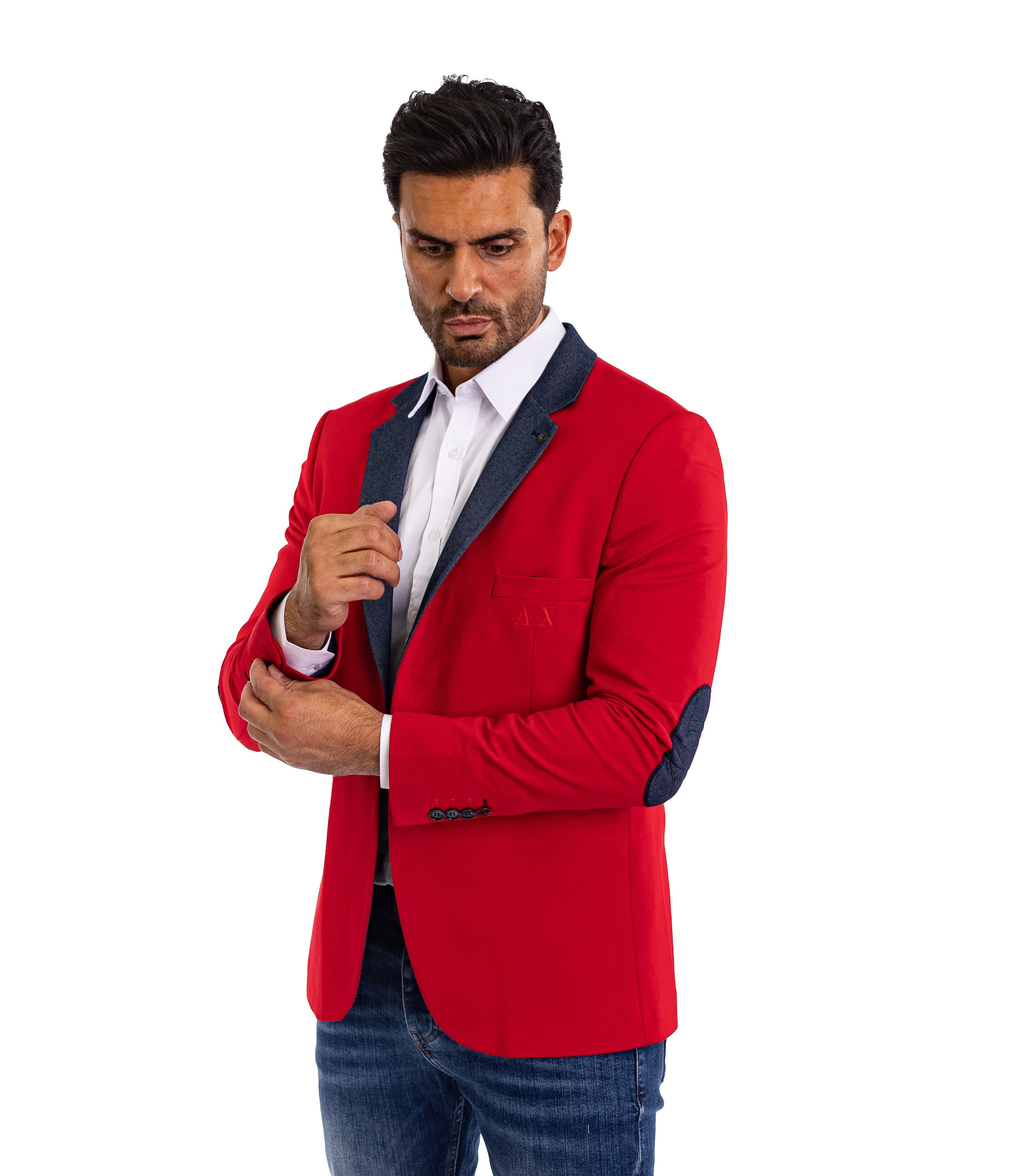 Denim Distriqt Jerseysakko Sporchlicher Jersey Sakko günstig online kaufen