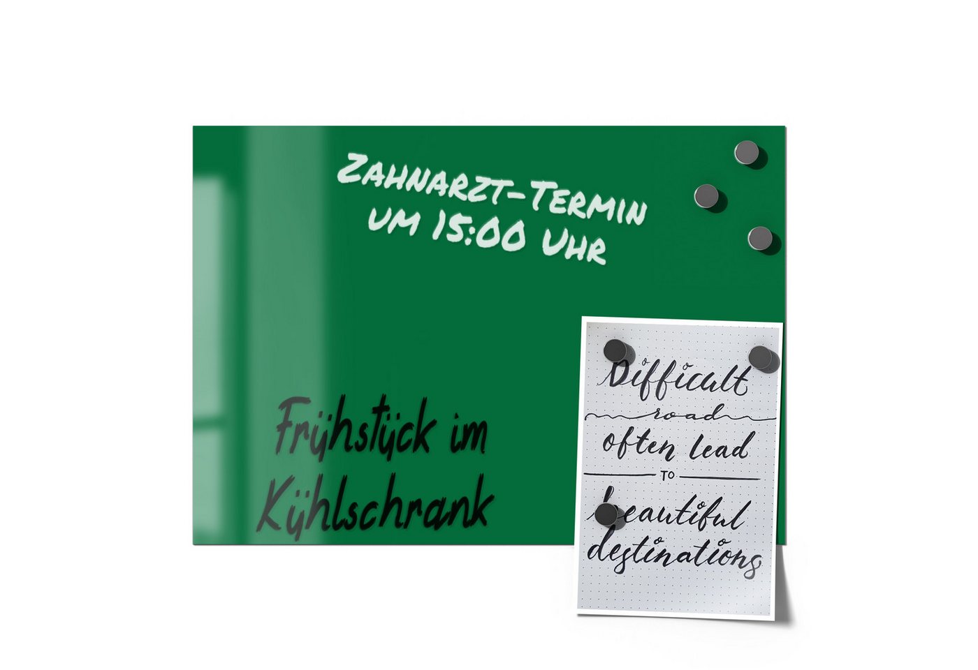 Thumbnail - DEQORI Magnetfolie 'Unifarben - Dunkelgrün', beschreibbar universal Magnetmatte magnetisch Folie Planer Kalender