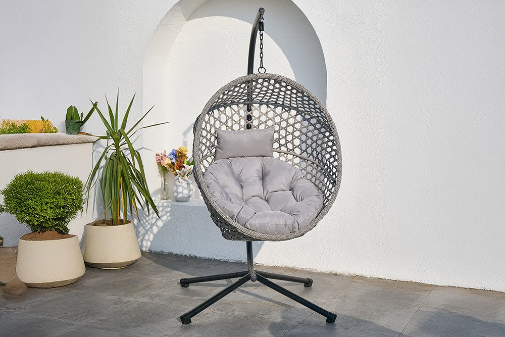riess-ambiente Hängesessel VOGUE hellgrau - Hängestuhl günstig online kaufen