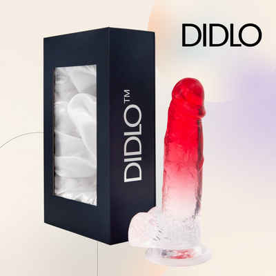 DIDLO Dildo, Realistischer Dildo Saugnapf Durchsichtig - DIDLO I Sexspielzeug für Männer und Frauen I Hart Flexibel TPE Material I Saugnapfdildo Sextoy
