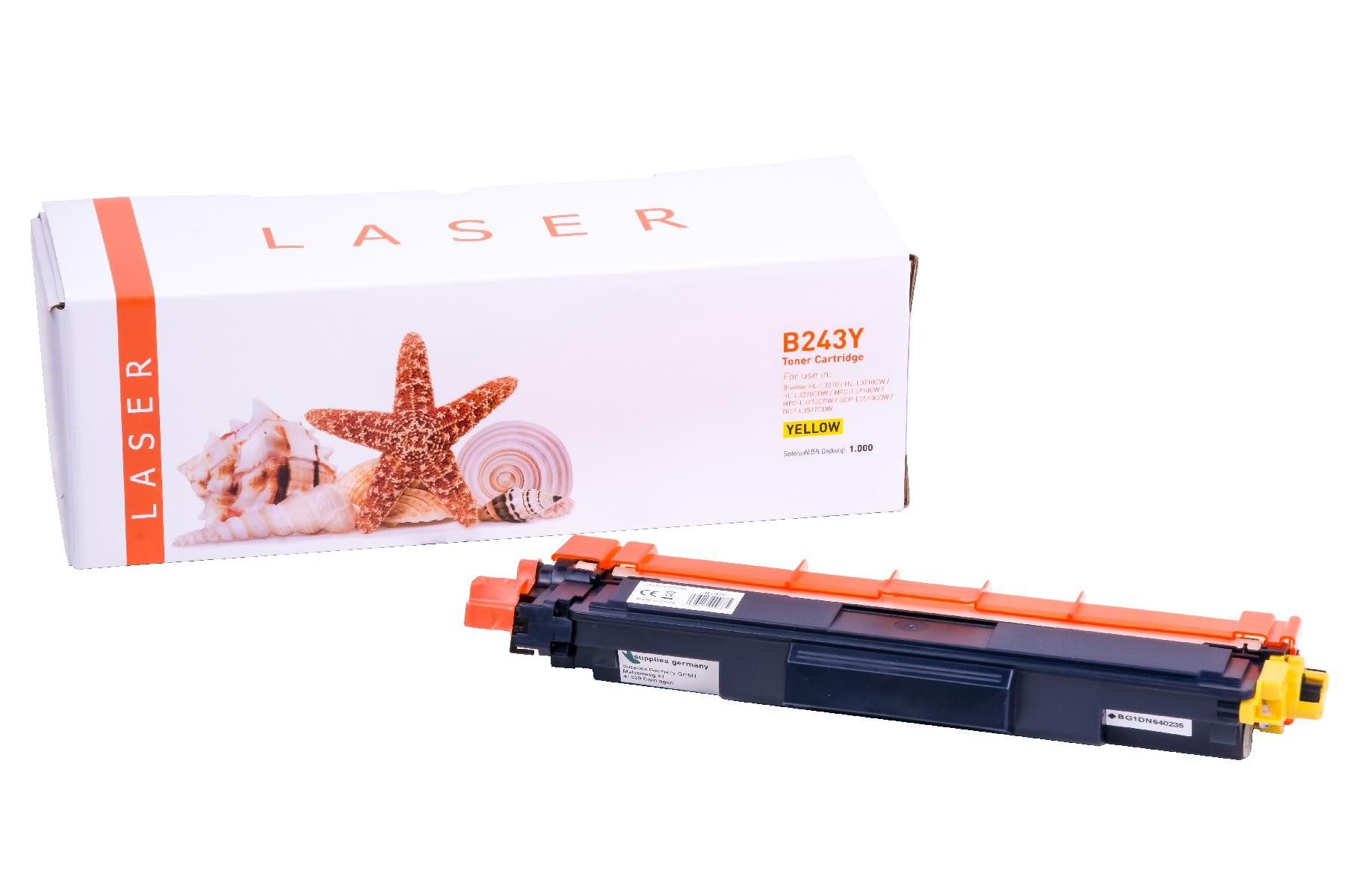 Supplies Germany Tonerkartusche 1.000 Seiten, (1-St), Toner-Kit gelb gelb 1000 Seiten