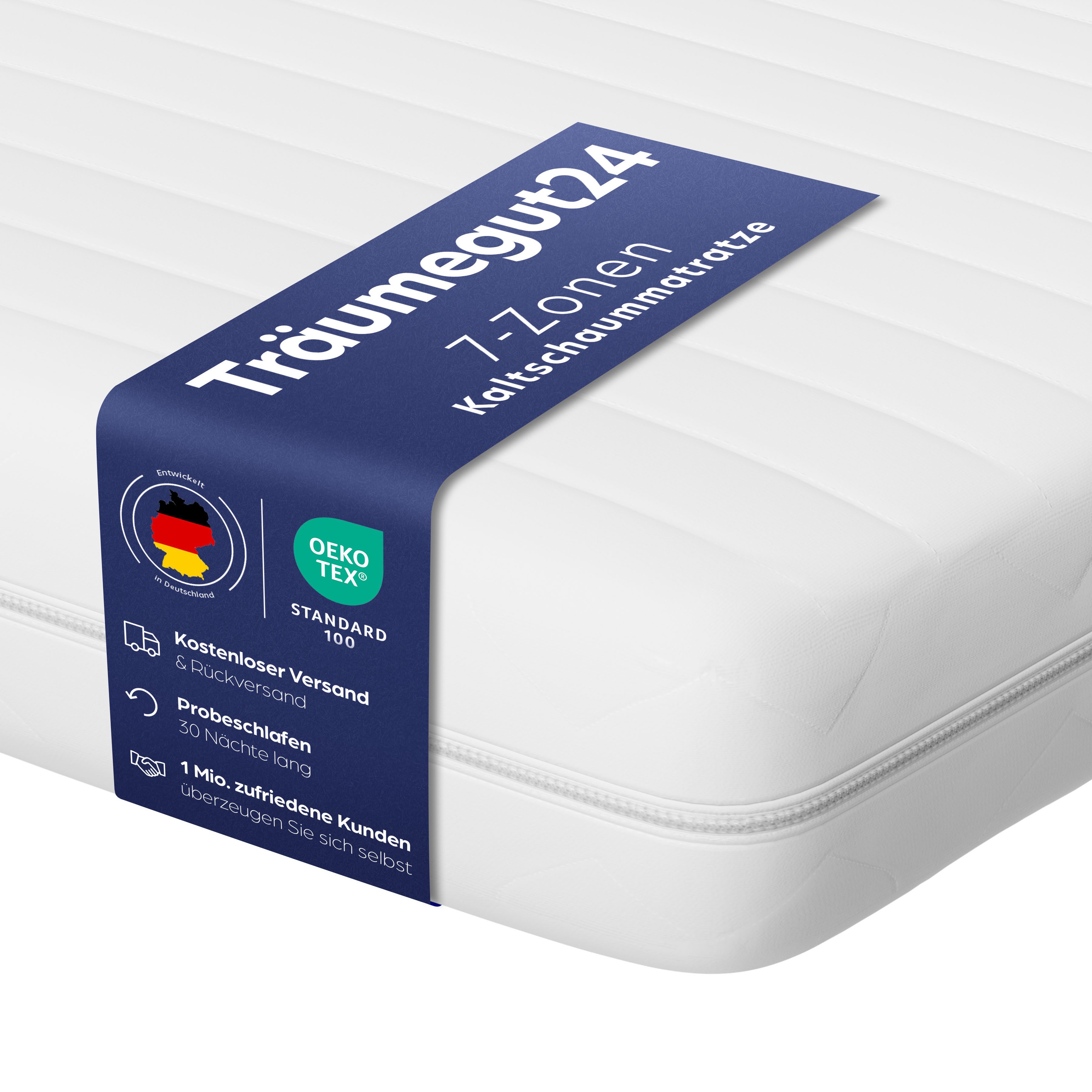 Kaltschaummatratze AquaFlex - 7-Zonen Wendematratze mit günstig online kaufen