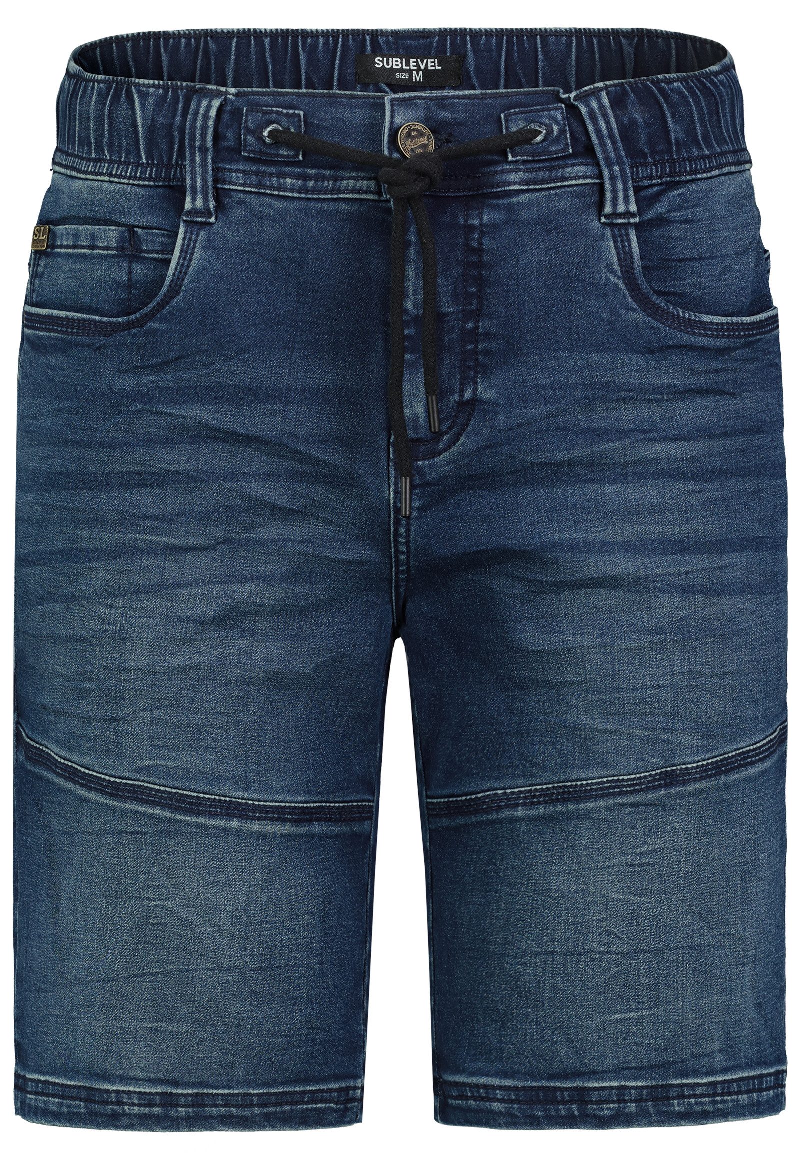 SUBLEVEL Jeansshorts Cargo mit Kontrastnähten Denim günstig online kaufen