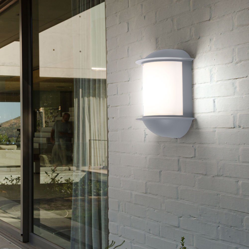 EGLO LED Außen-Wandleuchte, Leuchtmittel inklusive, Warmweiß, Wandleuchte Aussen Wandlampe Garten Terrassenleuchte Außen, Aluguss