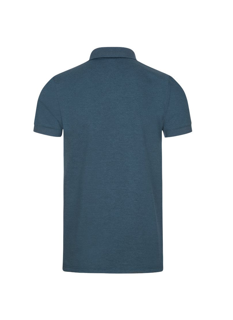 Fit Slim aus jeans-melange Trigema DELUXE-Piqué Poloshirt Poloshirt TRIGEMA