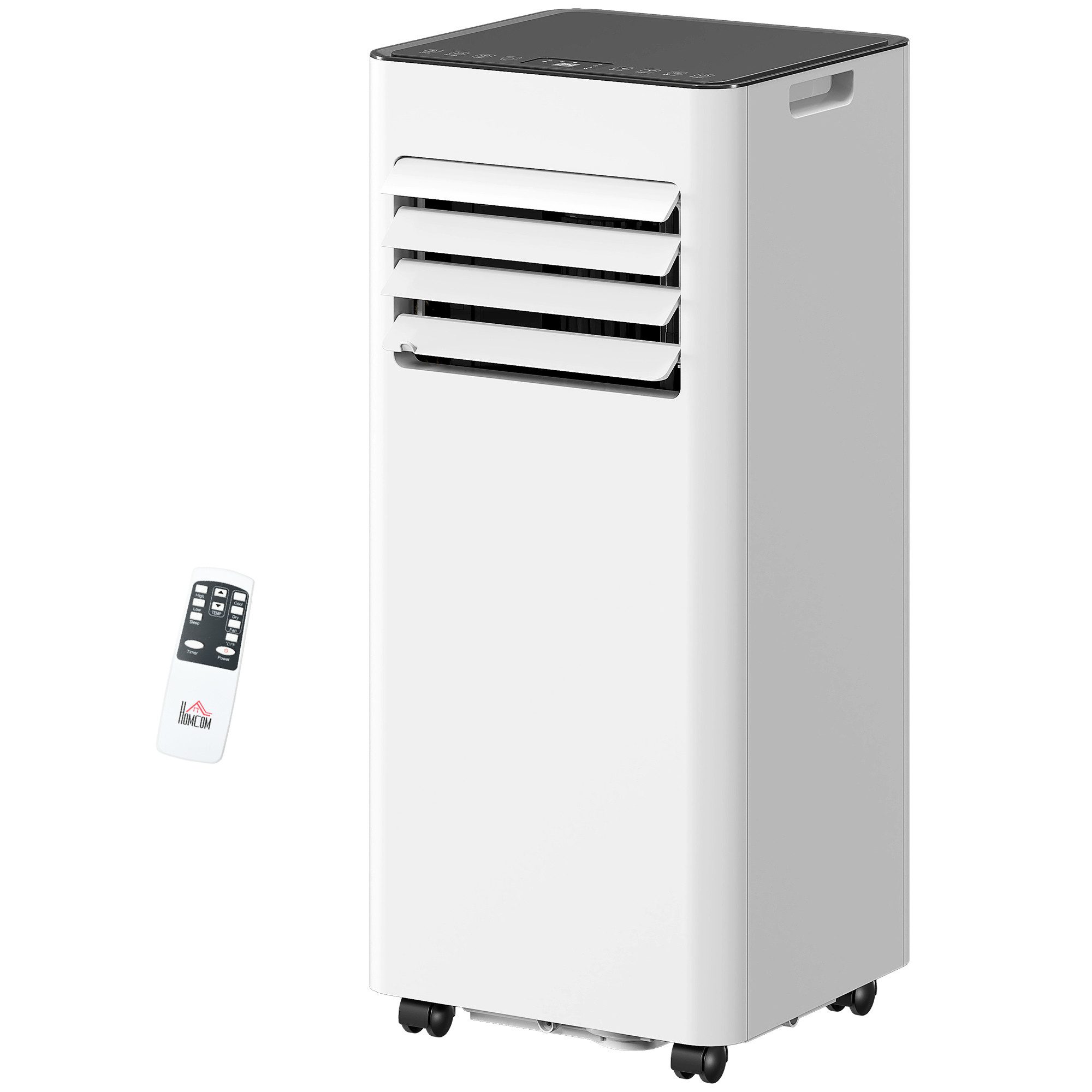 Novzep Tischturmventilator 3-in-1 Klimaanlage, Ventilator mit LED-Anzeige, waschbarer Filter