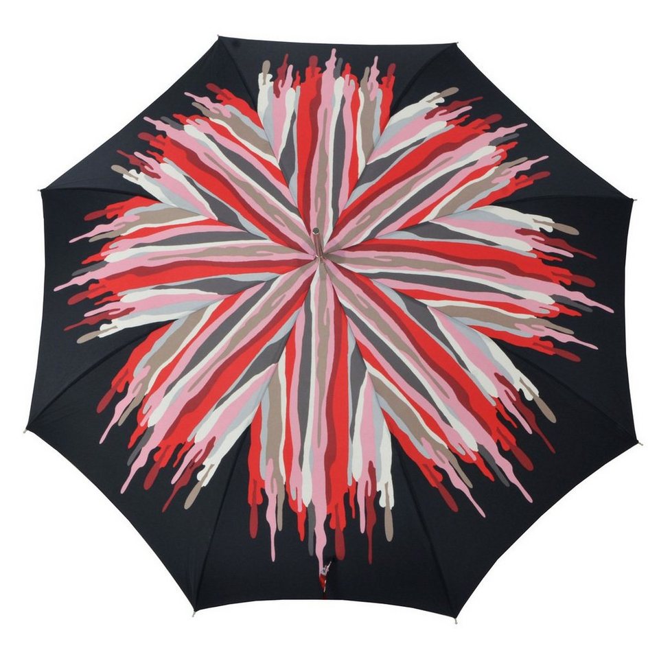 doppler® Langregenschirm extravagant bedruckter Damenschirm Auf-Automatik,  der besondere Schirm für den großen Auftritt