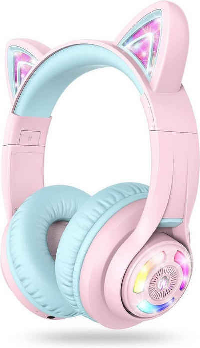 iclever BTH13 On-Ear-Kopfhörer (Bluetooth, über dem Ohr mit MIC, 74/85/94dB Begrenzte Lautstärke)