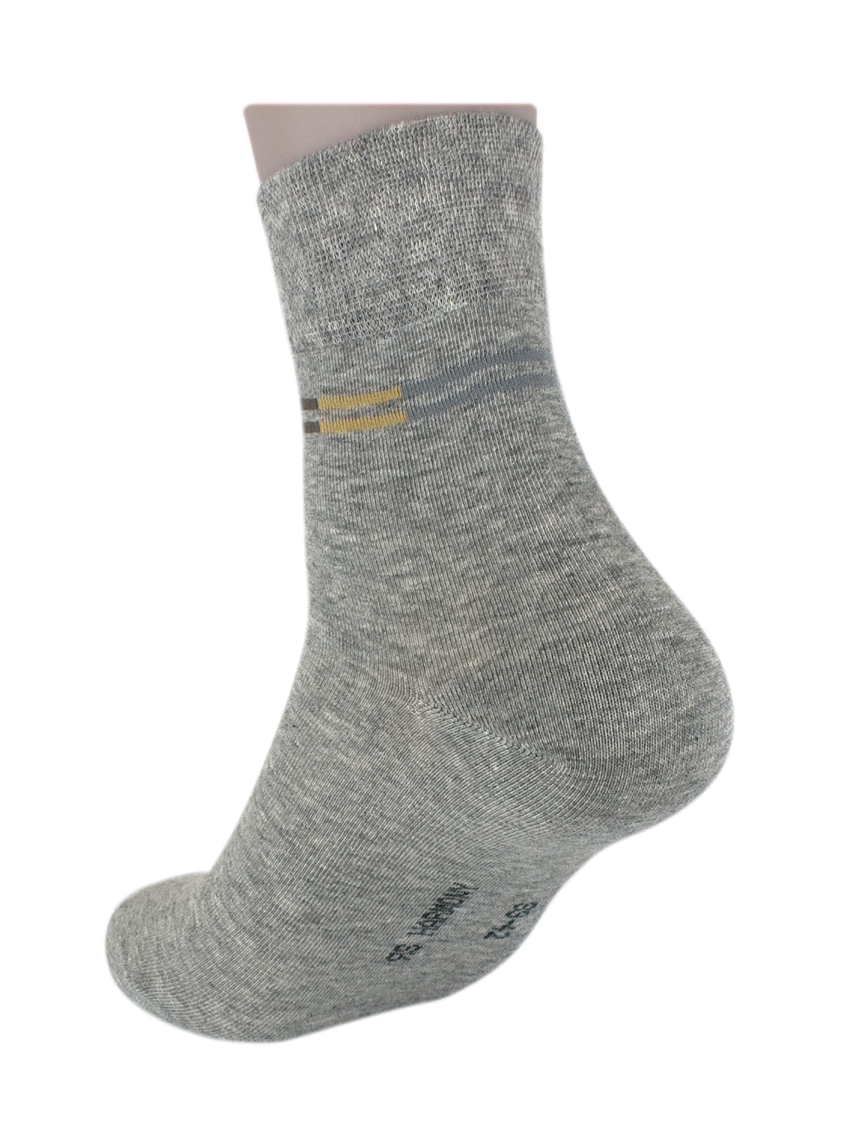 Die Sockenbude Kurzsocken RS-Strumpf GRAY (Bund, 3-Paar, grau anthrazit schwarz) mit Softrand ohne Gummidruck