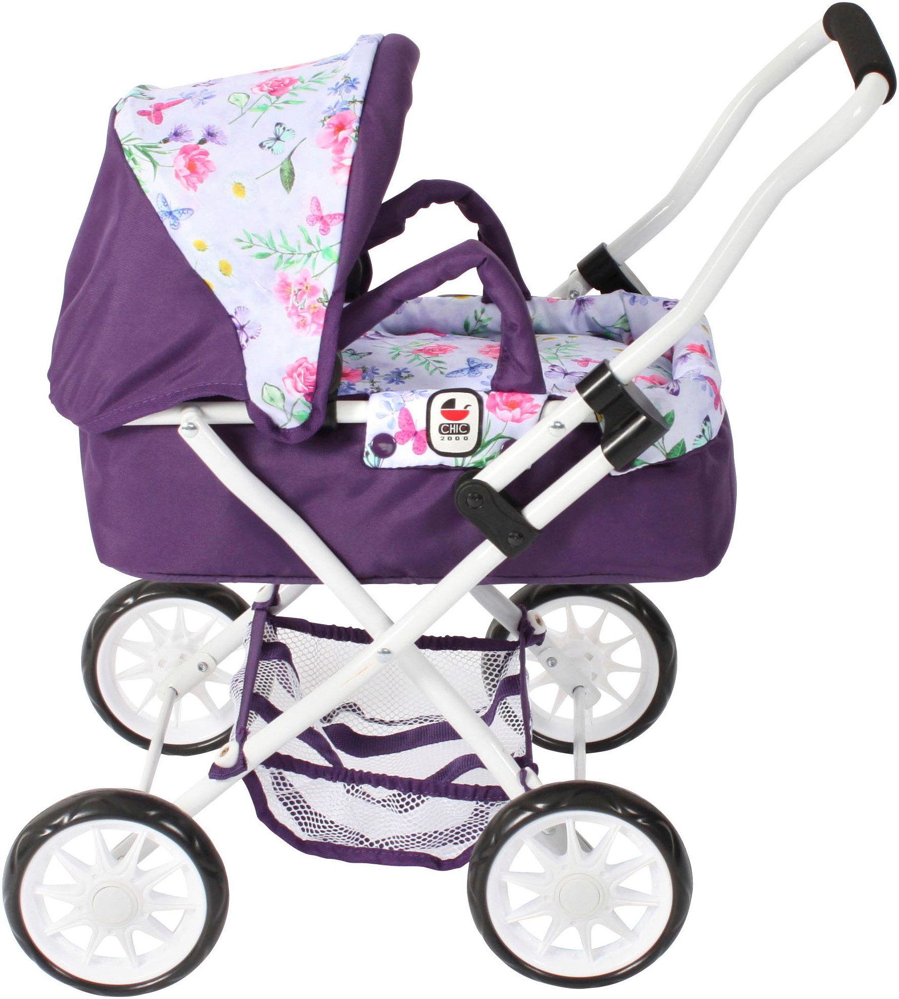 CHIC2000 Puppenwagen Smarty, Flowers lila günstig online kaufen