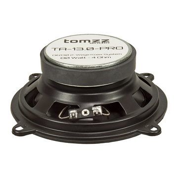 tomzz Audio TA 13.0-Pro 130mm DIN Koaxial 2-Wege-Lautsprecher Polypropylen 50 Watt Auto-Lautsprecher