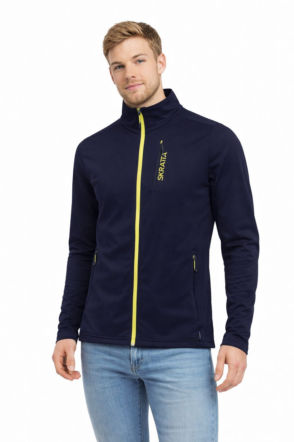 Outdoorjacke Powerstretch Fleecejacke Herren Thyra
