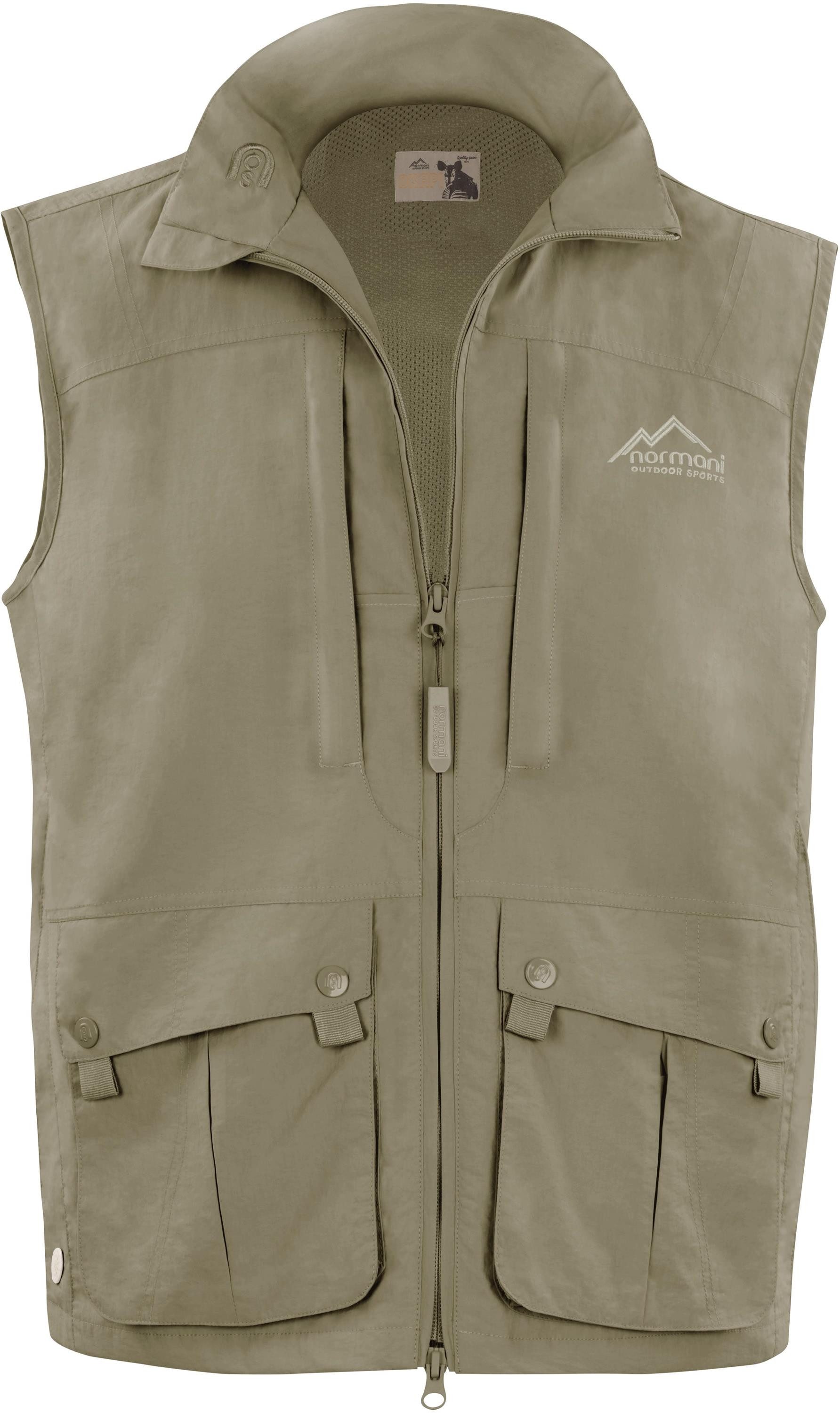 normani Funktionsweste Outdoor Weste Okapi Outdoorweste Sommerweste Angelwe günstig online kaufen