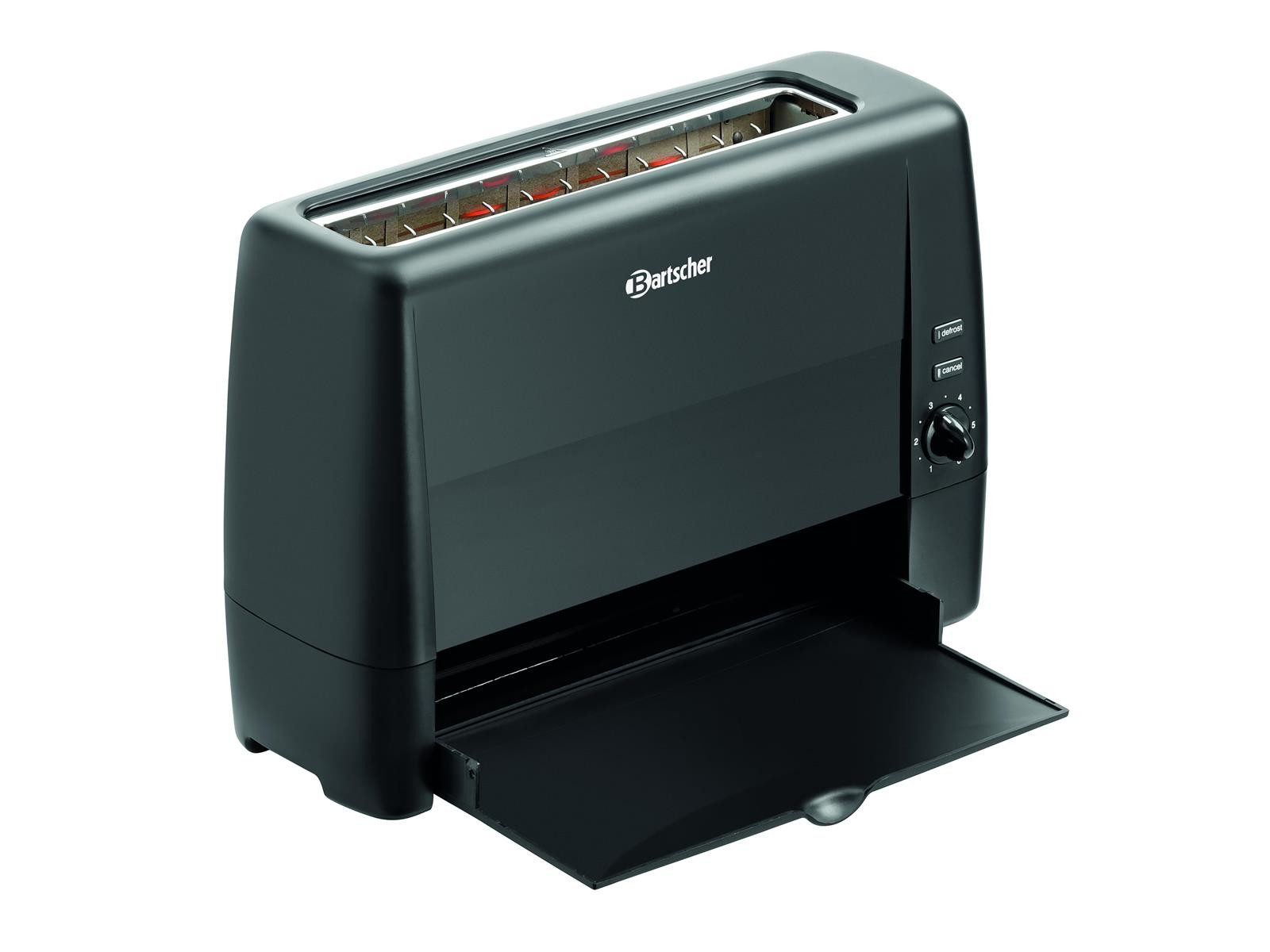 Bartscher Toaster Toaster TS20Sli, Toastrutsche, schwarz, 100282