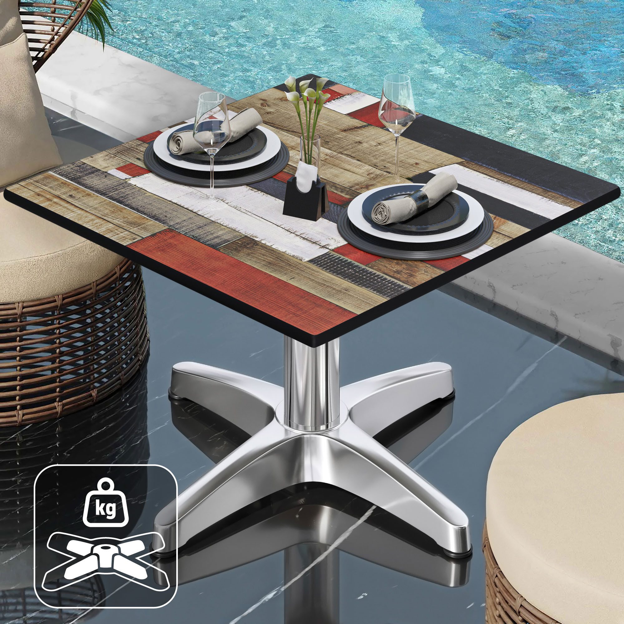 GGMMÖBEL Gartentisch CPBL