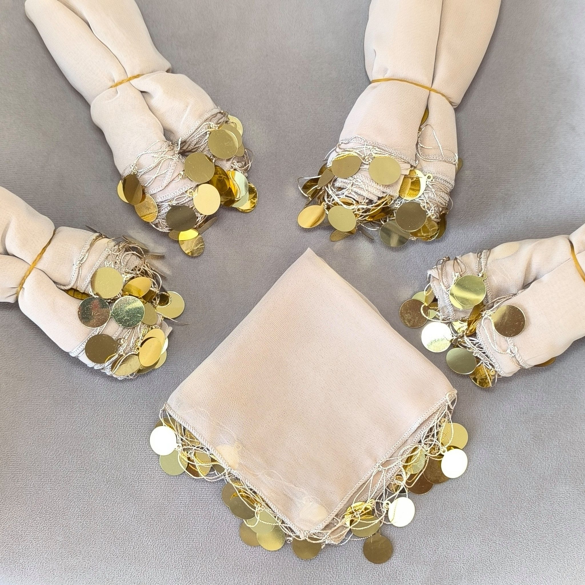 Erya Lounge Modetuch 10x Luxus Halay Mendili Set Tanztücher Dügün Hochzeit günstig online kaufen