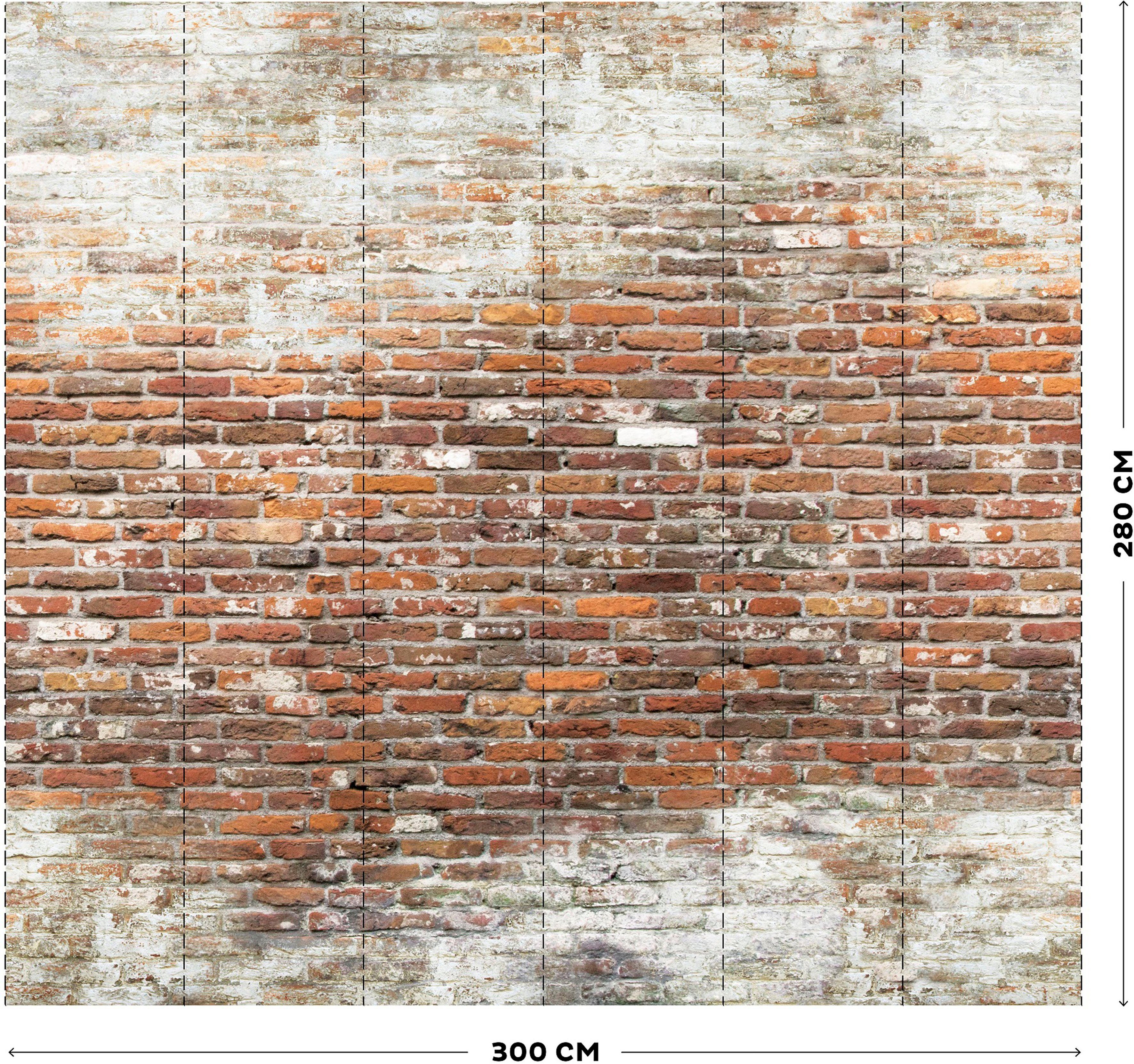 2, Länge Fototapete cm Brick home the wall Art 300 for