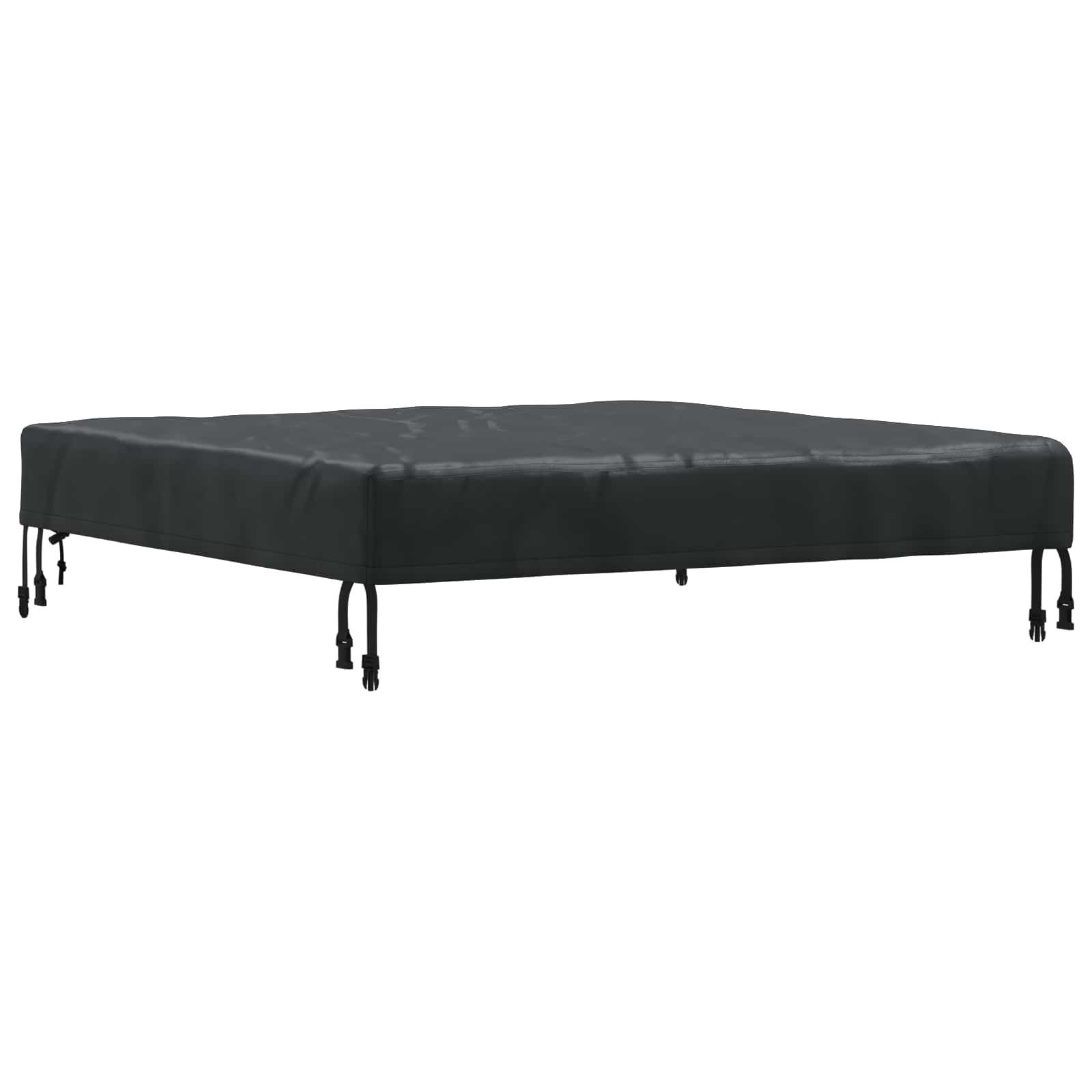 vidaXL Gartenmöbel-Schutzhülle Tischdecken 102 x 102 x 15 cm Quadratisch Wasserdicht Schwarz (1-St)