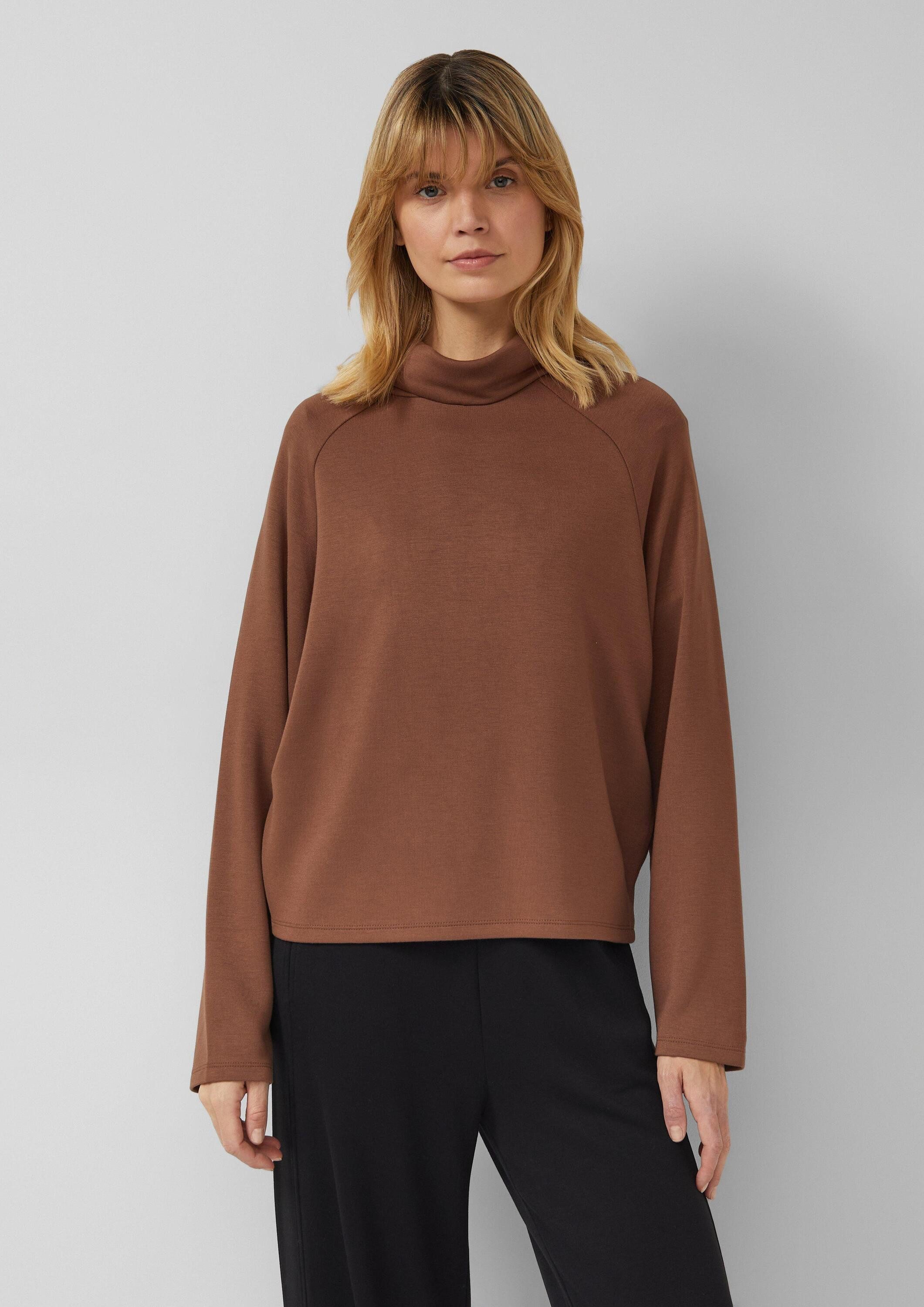 s.Oliver Sweatshirt Sweatshirt Sweatshirt aus Viskosemix im Relaxed Fit